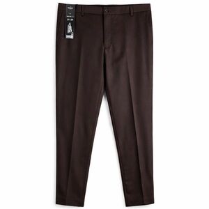 New with Tags Uniworth Regular Trouser Chocolate Mens Dress Pants Size 36x28